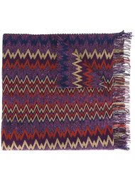 вязаный шарф с узором зигзаг Missoni