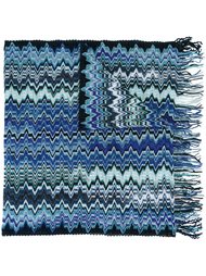 вязаный шарф с узором зигзаг Missoni