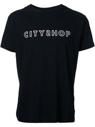 футболка с принтом-логотипом Cityshop