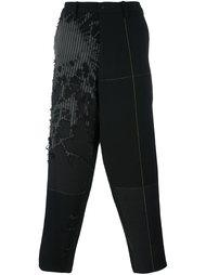 брюки с заниженным шаговым швом Yohji Yamamoto