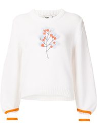 джемпер с отделкой мехом норки Fendi