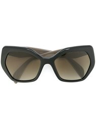 объемные солнцезащитные очки  Prada Eyewear