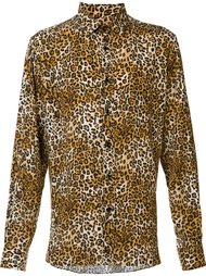 рубашка 'Paris' с леопардовым принтом  Saint Laurent
