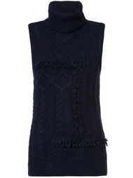 mixed knit turtleneck top Derek Lam 10 Crosby
