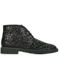 сапоги по щиколотку с блестящей отделкой Giuseppe Zanotti Design