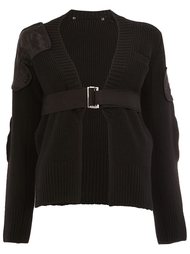 belted cardigan Sacai