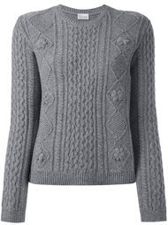 свитер с косами Red Valentino