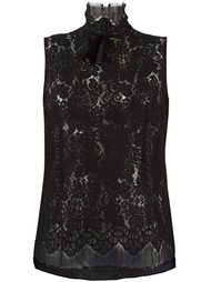 топ 'Lace Embroidered' без рукавов Nº21