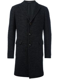 однобортное твидовое пальто Tagliatore