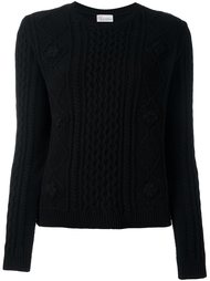 свитер с косами Red Valentino