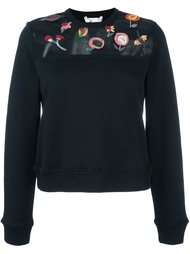 толстовка с цветочной аппликацией Red Valentino