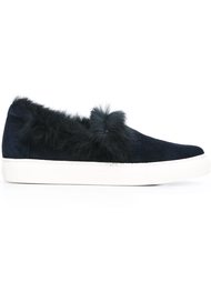 fur trim slip-on sneakers Rachel Zoe