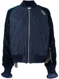куртка бомбер с вышивкой Sacai