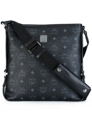 logo print cross body bag MCM