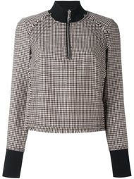longsleeved houndstooth top 3.1 Phillip Lim
