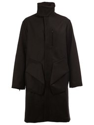 asymmetric pocket long coat Moohong