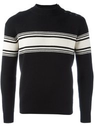 полосатый свитер с круглым вырезом Saint Laurent