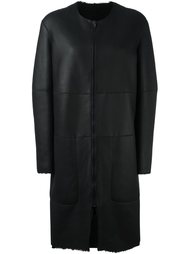 zipped mid coat Joseph