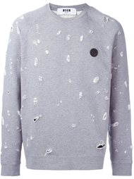 frayed sweatshirt MSGM