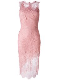 приталенное платье с кружевным слоем Ermanno Scervino