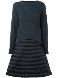 многослойное платье-свитер  Moncler