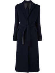 удлиненное пальто с поясом MSGM