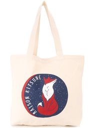 logo print tote  Maison Kitsuné