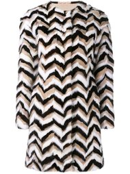 tricolour fur coat  Giambattista Valli