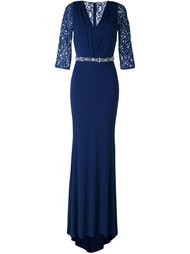 платье с кружевными рукавами Blumarine