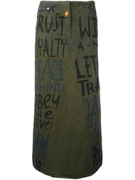 denim maxi skirt Walter Van Beirendonck Vintage