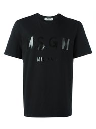 logo print T-shirt MSGM