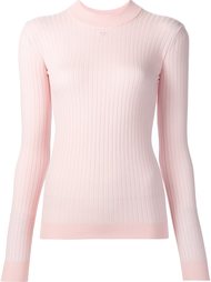 high neck ribbed blouse Courrèges