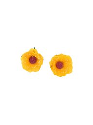 clip-on flower earrings Kenzo Vintage