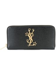 кошелек на молнии 'Star Monogram'  Saint Laurent