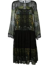 платье с длинными рукавами  Alberta Ferretti