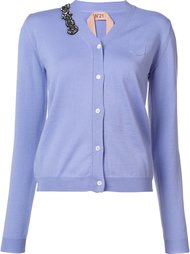 shoulder embellished cardigan Nº21