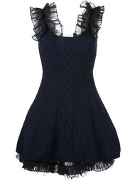 мини-платье вязки косичкой Valentino