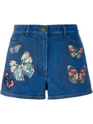 'Jamaica Butterflies' denim shorts Valentino