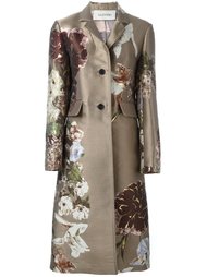 жаккардовое пальто с цветочным принтом Valentino