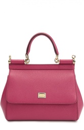 Сумка Sicily small из тисненой кожи Dolce &amp; Gabbana