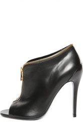 Кожаные туфли с открытым мысом Tom Ford
