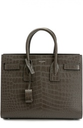 Сумка Sac De Jour Small с тиснением под крокодила Saint Laurent