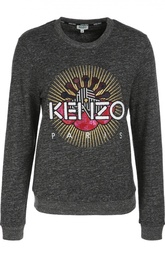 Хлопковый свитшот с аппликацией Kenzo