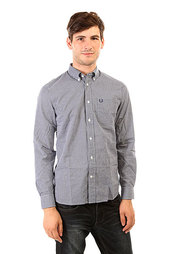 Рубашка в клетку Fred Perry Classic Gingham Shirt Blue/White