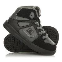 Кеды кроссовки высокие детские DC Rebound Ul Grey/Black