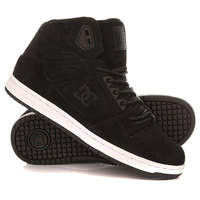 Кеды кроссовки высокие женские DC Rebound High Xe Black Smooth