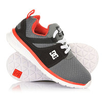 Кроссовки детские DC Heathrow Grey/Orange/Grey