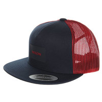 Бейсболка с сеткой Nixon Team Trucker Hat Navy/Red