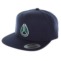 Бейсболка с прямым козырьком Nixon Icon Starter Hat Navy/Green
