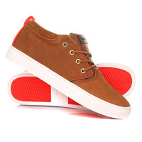 Кеды кроссовки высокие Quiksilver Griffin Brown/Orange